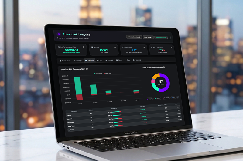 Trade Licks Advanced Analytics Screenshot