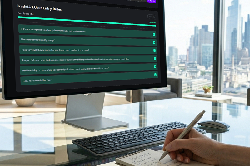 Trade Licks Checklist Screenshot